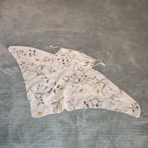 Sun Protection Face and Cleavage Embroidered Breathable Lightweight Summer SPF - Picture 1 of 8